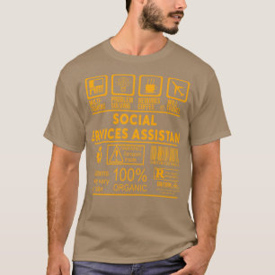 SOCIAL-TJÄNSTER ASSISTANT NICE DESIGN 2017 T SHIRT