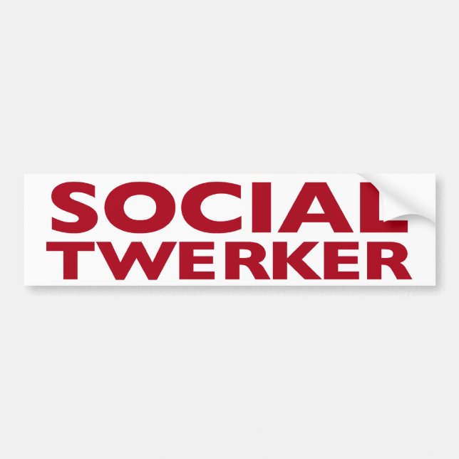 Social Twerker bildekal (Framsidan)