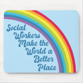 Social Work inspiration Quote Rainbow Blue Musmatta