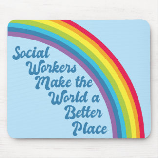 Social Work inspiration Quote Rainbow Blue Musmatta