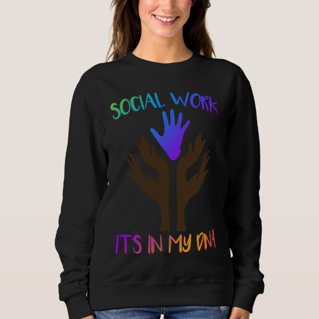 Social Work Its In My DNA Social Worker T Shirt (Framsida)
