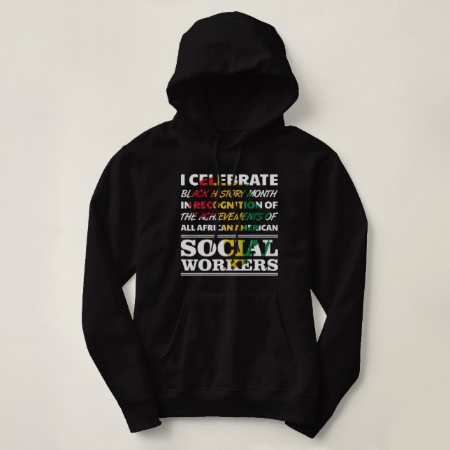 Social Worker African American Black History Quote T Shirt (Design framsida)