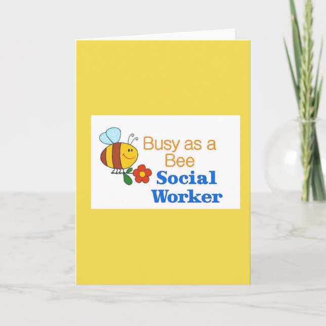 Social Worker Bee Tack Kort (Framsida)