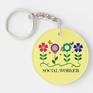 Social Worker...blommor, hjärtan och fjärilar.