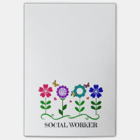 Social Worker... Blommor, örhängen och fjärilar