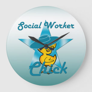 Social Worker-Chick #7 Stor Klocka
