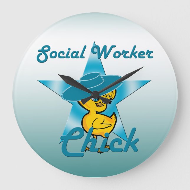 Social Worker-Chick #7 Stor Klocka (Framsida)