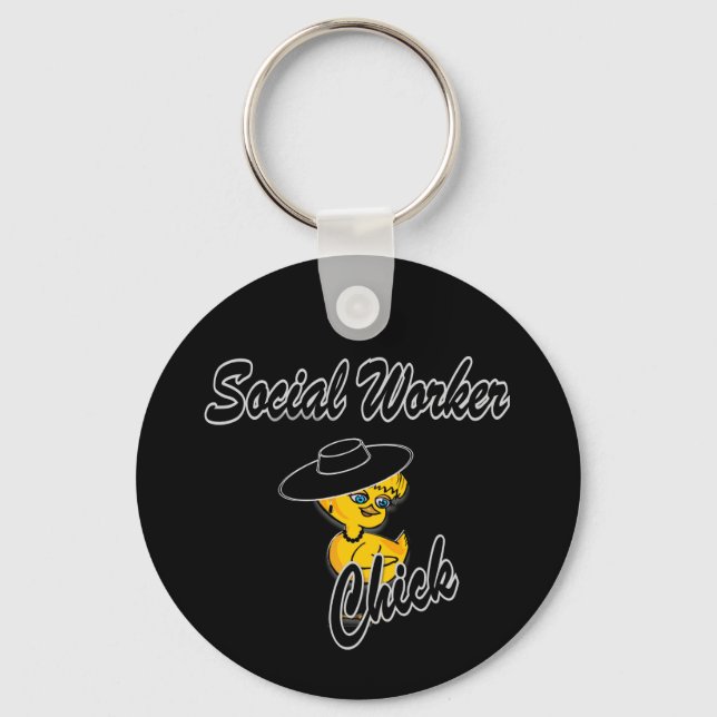 Social Worker-Chick nr 4 Nyckelring (Framsida)
