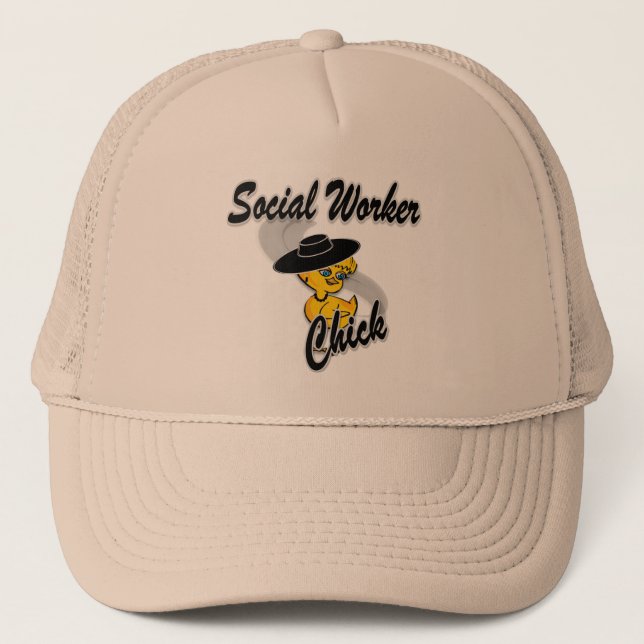 Social Worker-Chick nr 4 Truckerkeps (Framsida)