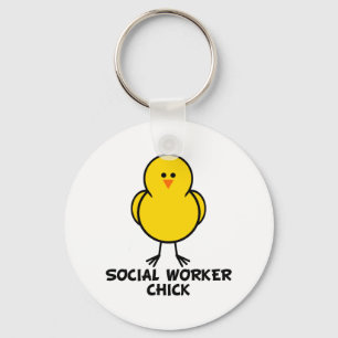 Social Worker Chick Nyckelring