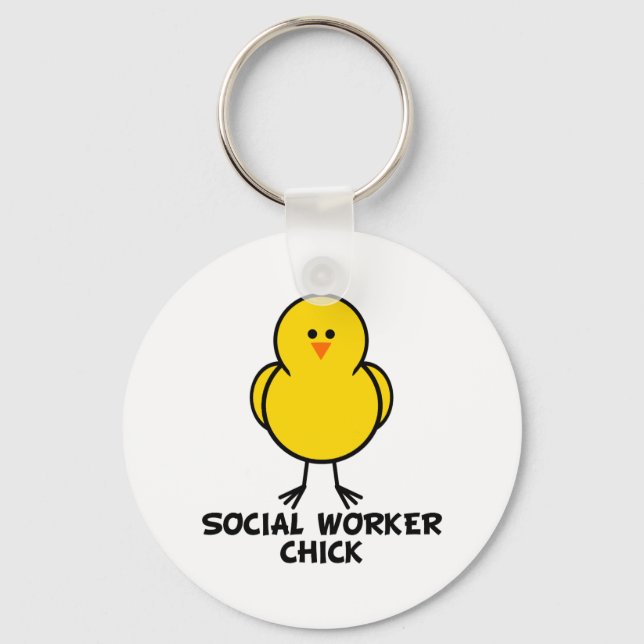 Social Worker Chick Nyckelring (Framsida)