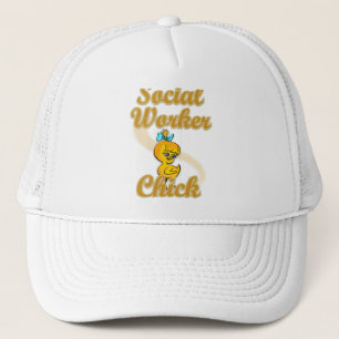 Social Worker Chick Truckerkeps
