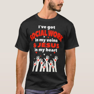 Social Worker Christian Jesus MSW Student Manar Wo T Shirt