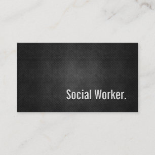 Social Worker Coola Black Metall Simplicit Visitkort