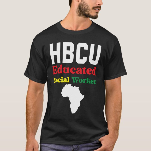 Social Worker Education Black History Month Social T Shirt (Framsida)