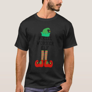 Social Worker Elf-familjen - matchande julklapp P T Shirt