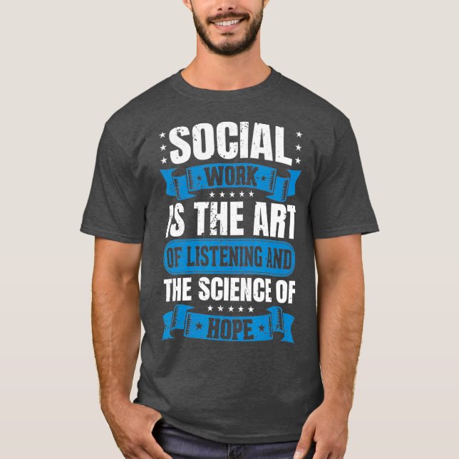 Social Worker  for Women Men Gift Tshirt Art T Shirt (Framsida)