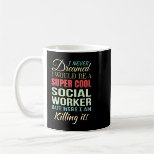 Social Worker Funny Gift-uppskattning Kaffemugg