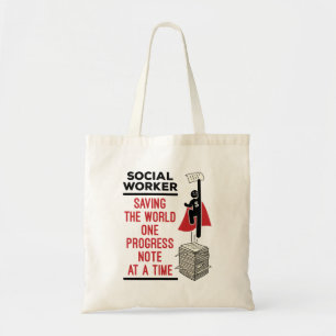 Social Worker Funny Progress Note Social-arbete Tygkasse