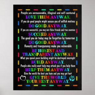 Social Worker Ge, ditt bästa i alla fall Poster
