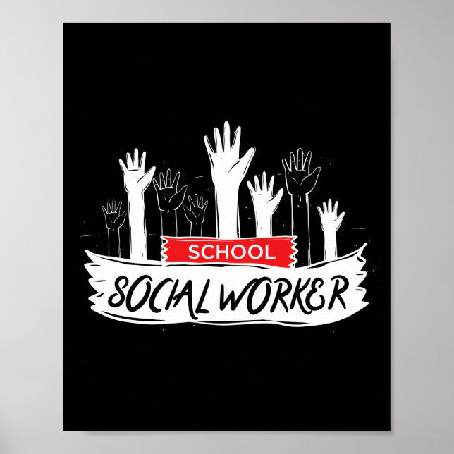 Social Worker Händer Poster (Framsidan)
