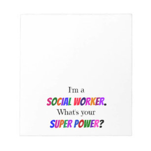 Social Worker Humor Anteckningsblock
