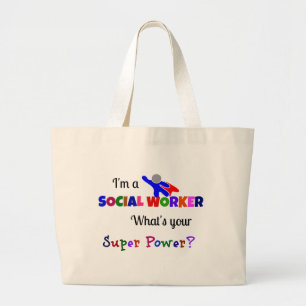 Social Worker Humor Jumbo Tygkasse