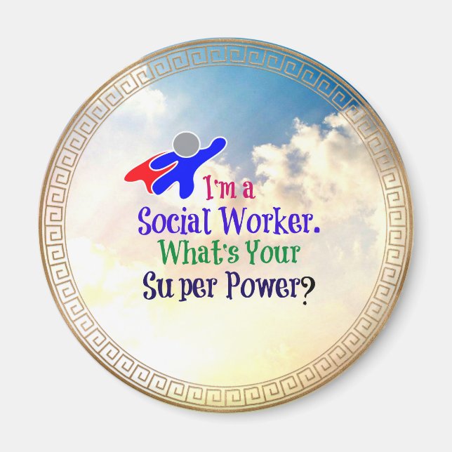 Social Worker Humor Magnet (Framsidan)