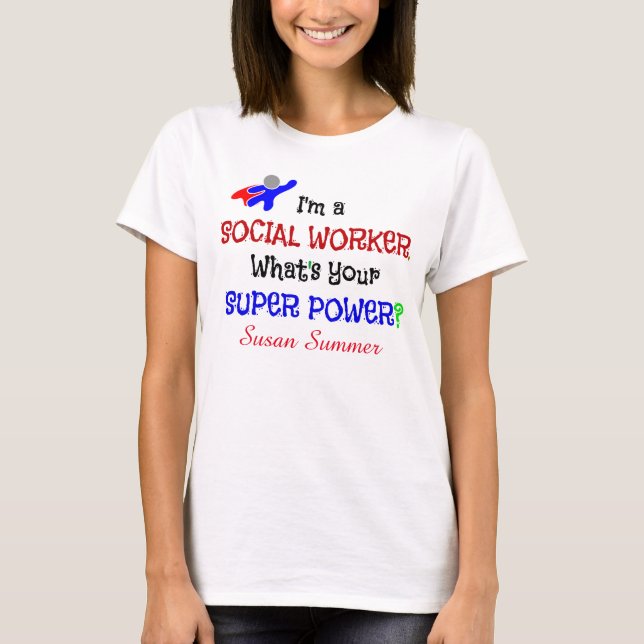 Social Worker Humor-MALL T Shirt (Framsida)