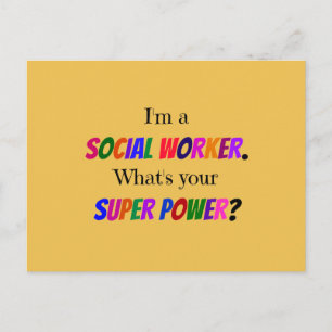 Social Worker Humor Vykort
