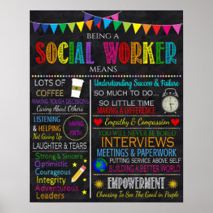 Social Worker-inspirationskonst Poster
