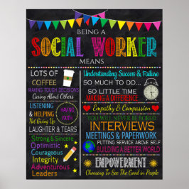 Social Worker-inspirationskonst Poster