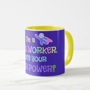 Social Worker, Klistra in Funky Mugg