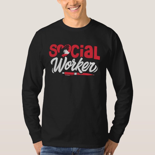 Social Worker LMSW LCSW Social Work Appreciation M T Shirt (Framsida)