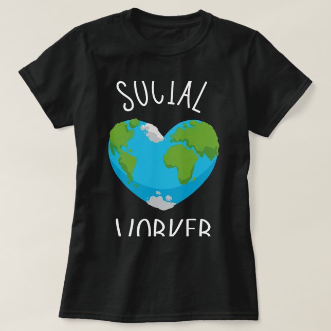 Social Worker MSW Masters Social Worker School Soc T Shirt (Design framsida)