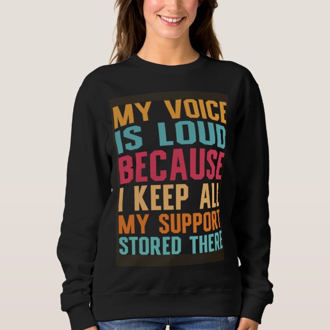Social Worker My voice is loud social work T Shirt (Framsida)