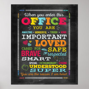 Social Worker när du anger motiv Poster