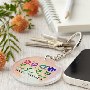 Social Worker, Pastel Springtime Design