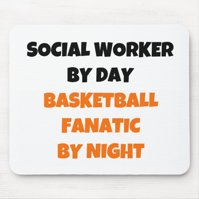 Social Worker per dag, basketboll Fanatic by Night Musmatta (Framsidan)