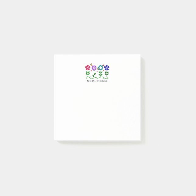 Social Worker, populär design, Post-it Block (Framsida)