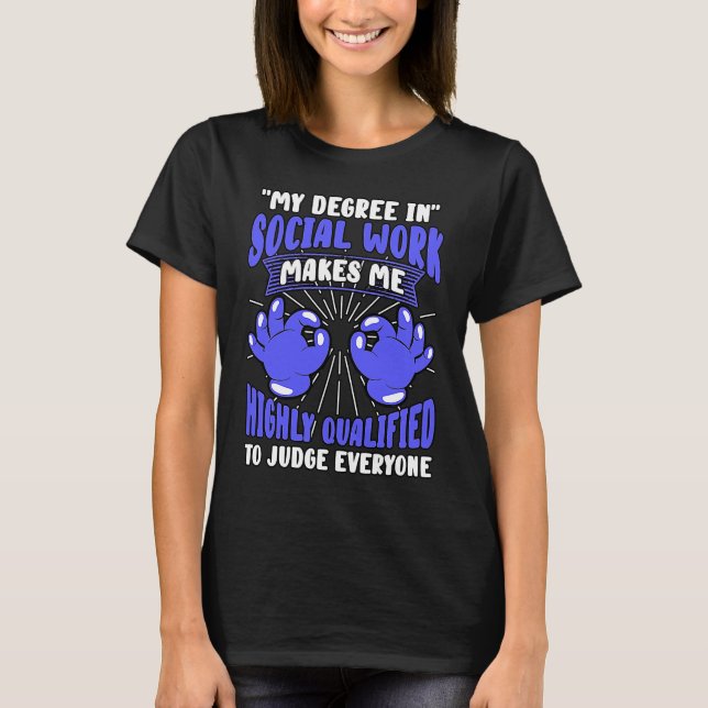 Social Worker Public Community Protection Welfare T Shirt (Framsida)