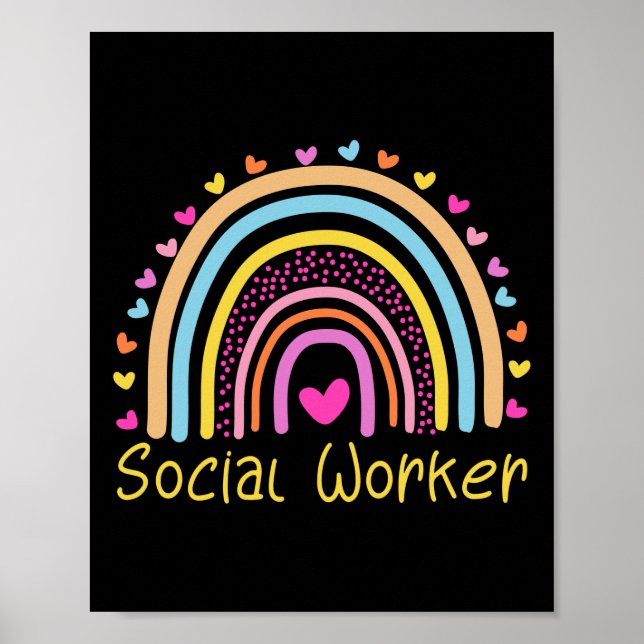 Social Worker Rainbow Poster (Framsidan)