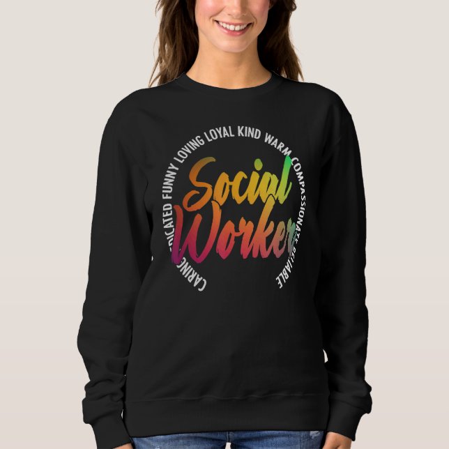 Social Worker Social Caseworkers Public Servan T Shirt (Framsida)