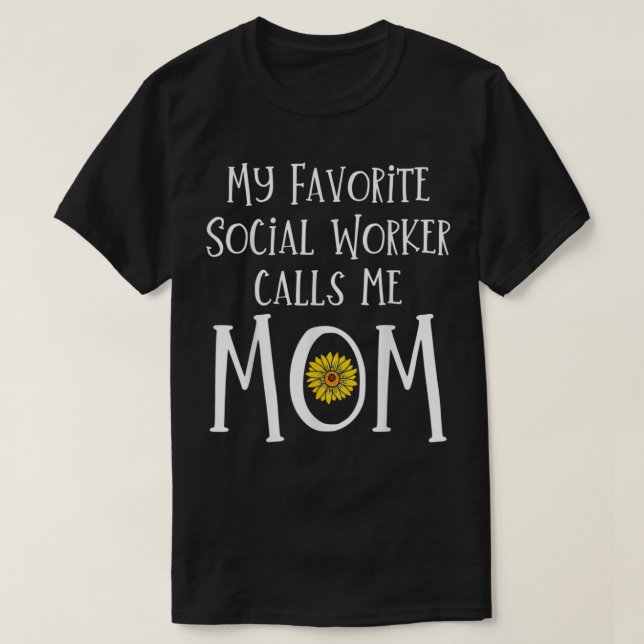 Social Worker Social Work Mamma Mamma Gift T Shirt (Design framsida)