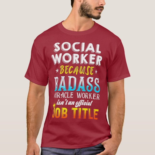 Social Worker   Social Work Month Gifts T Shirt (Framsida)