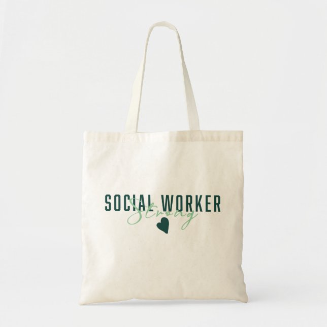 Social Worker Strong Tygkasse (Framsidan)