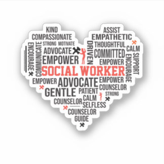 Social Worker, Student Studenten,skolrådgivare Klistermärken