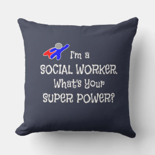 Social Worker Toppen Power Kudde