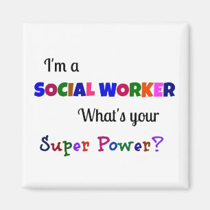 Social Worker Toppen Power Magnet