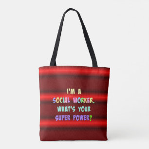 Social Worker Toppen Power Tygkasse